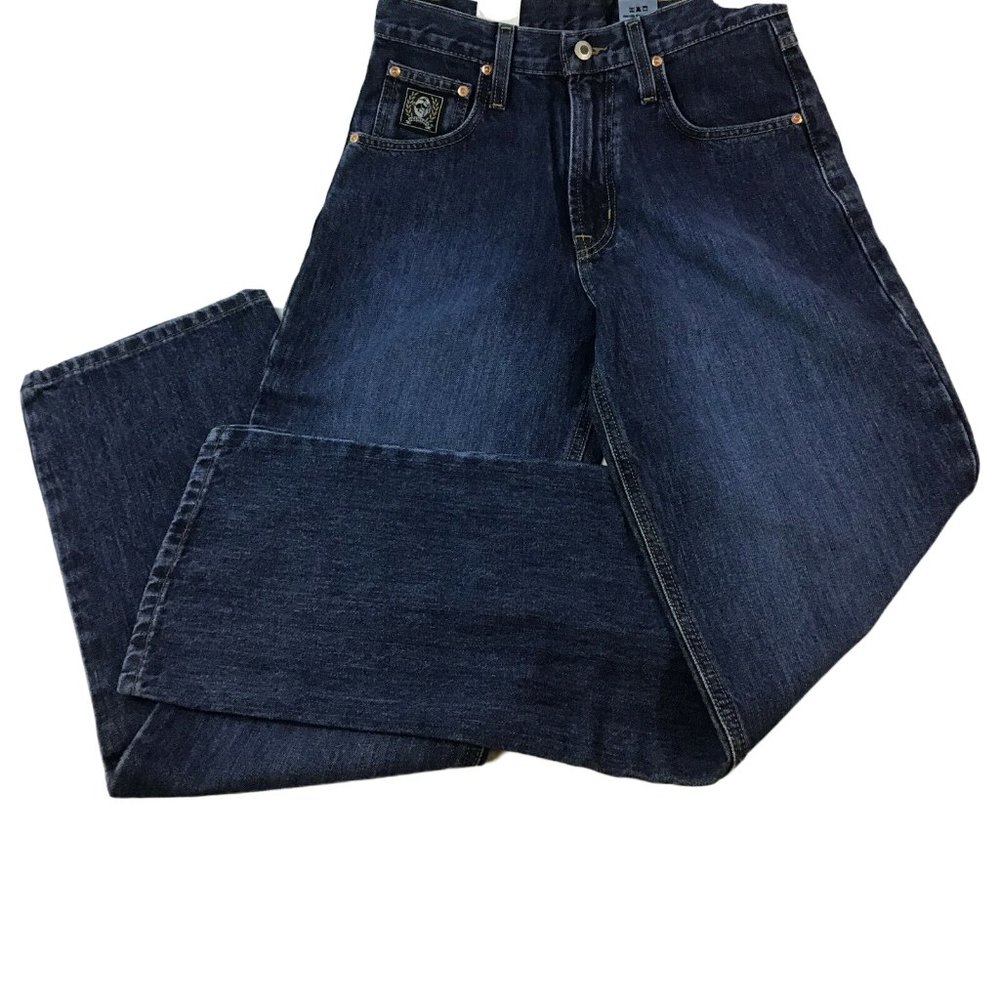 28x32 Cinch Black Label Dark Rinsed Relaxed Jeans - Picture 7 of 7